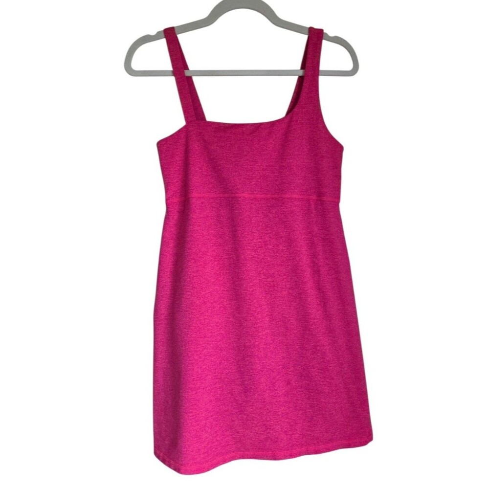 OFFLINE by aerie heathered fuchsia pink square neck athletic dress size M